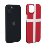 EIDERWOOD iPhone 14 Hårt Plastskal - Danmarks Flagga