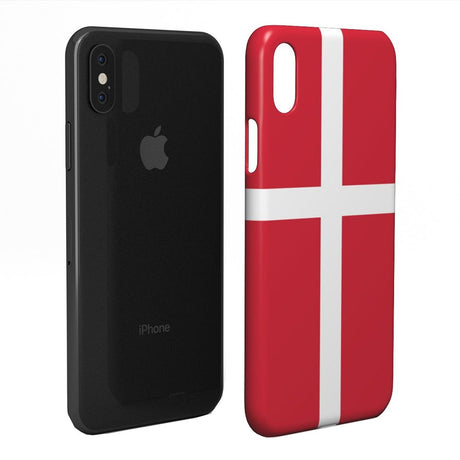 EIDERWOOD iPhone X /Xs Hårt Plastskal - Danmarks Flagga