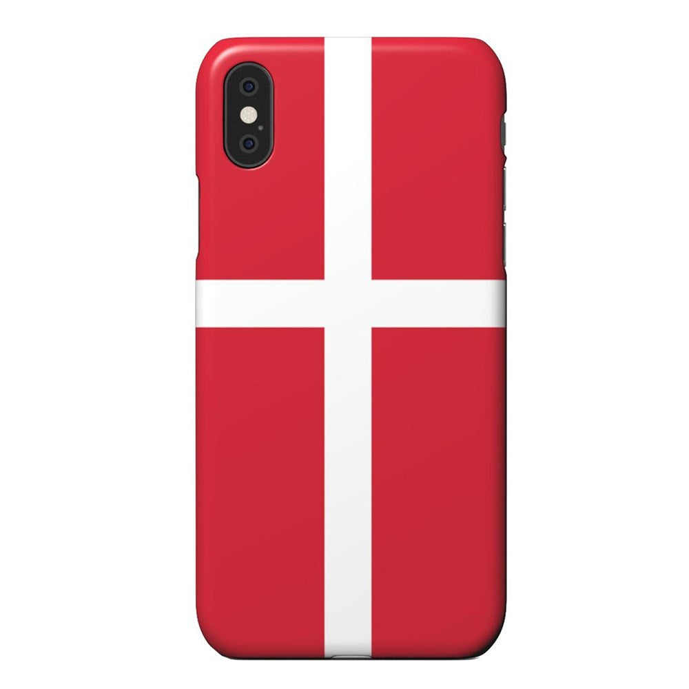 EIDERWOOD iPhone XR Hårt Plastskal - Danmarks Flagga