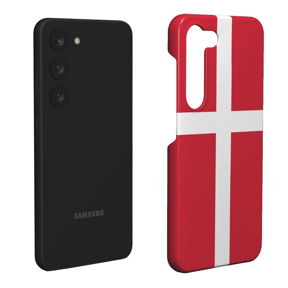 EIDERWOOD Samsung Galaxy S23 Hårt Plastskal - Danmarks Flagga