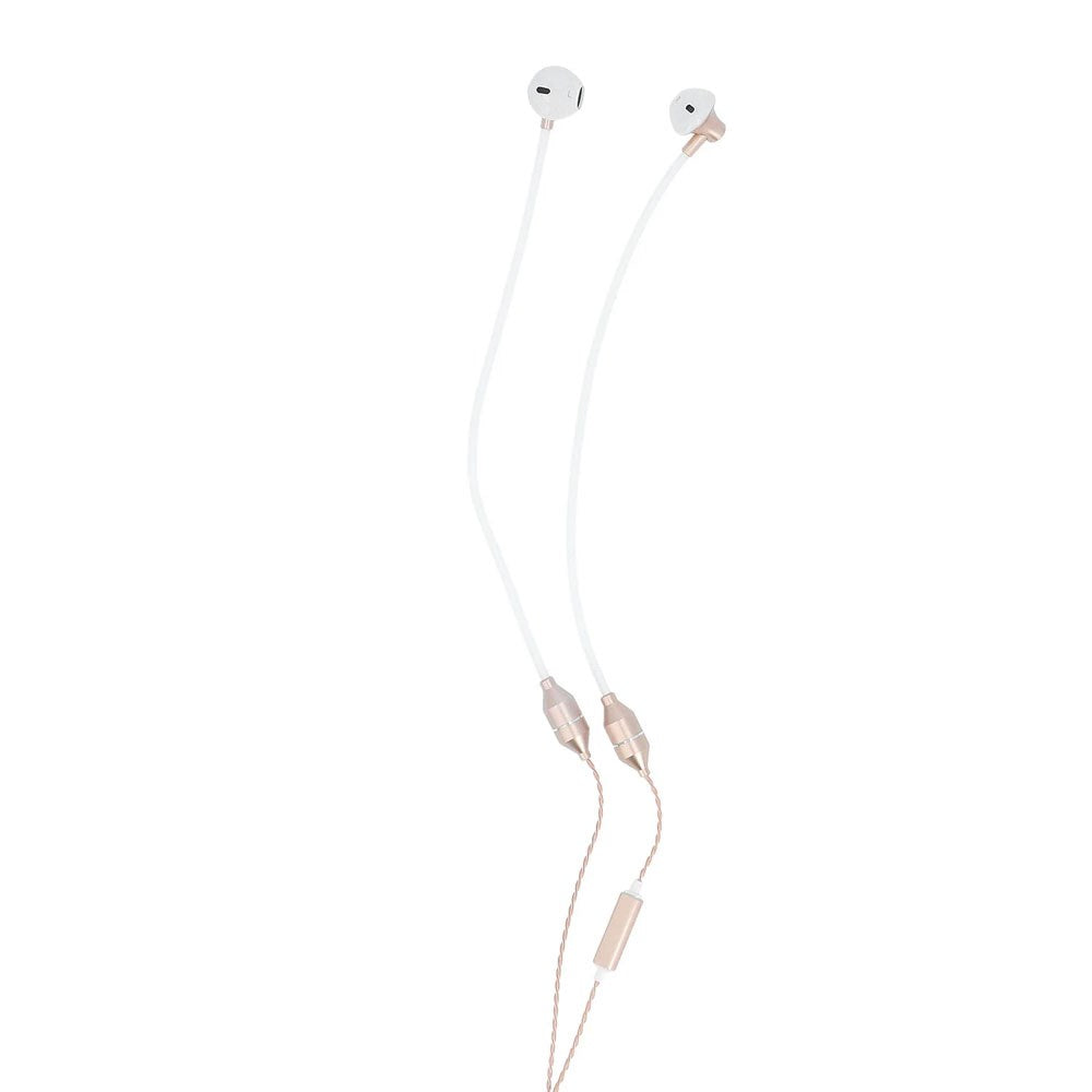 RadiCover Strålingsbeskyttet In-Ear Headset m. AirTubes - Hvid / Rose Gold