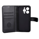 iPhone 15 Pro RadiCover Vegan Leather Flip-fodral - 86 % Strålningsskydd - MagSafe Kompatibel - Svart