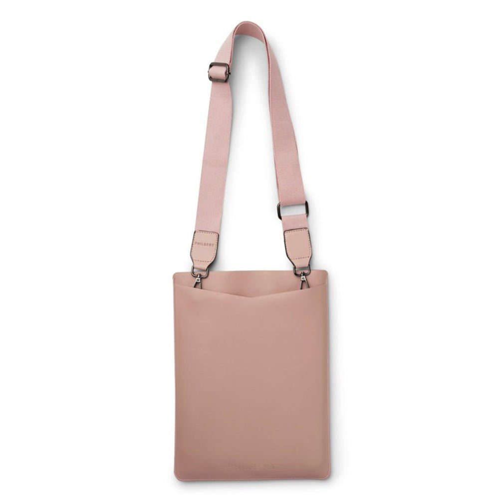 Philbert UltraSlim Vegansk Läder Sleeve med Rem för MacBook / Laptop 13" (31,0 x 22,5 x 2 cm) - Rosa