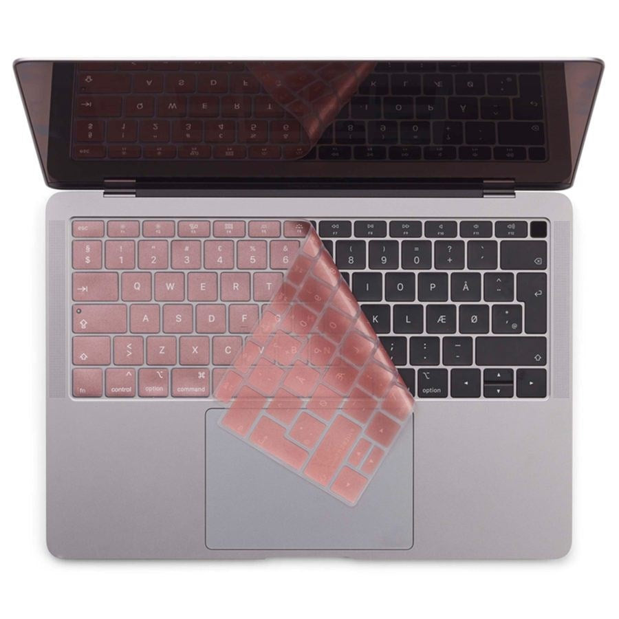 MacBook Air 13" (A1932) Philbert Tangentbordsskydd - danska Tangenter - Pink