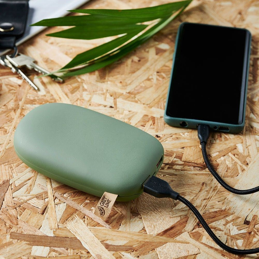 GreyLime 18W Power Stone II 10.400 mAh - PowerBank USB -A & USB -C - Grönt