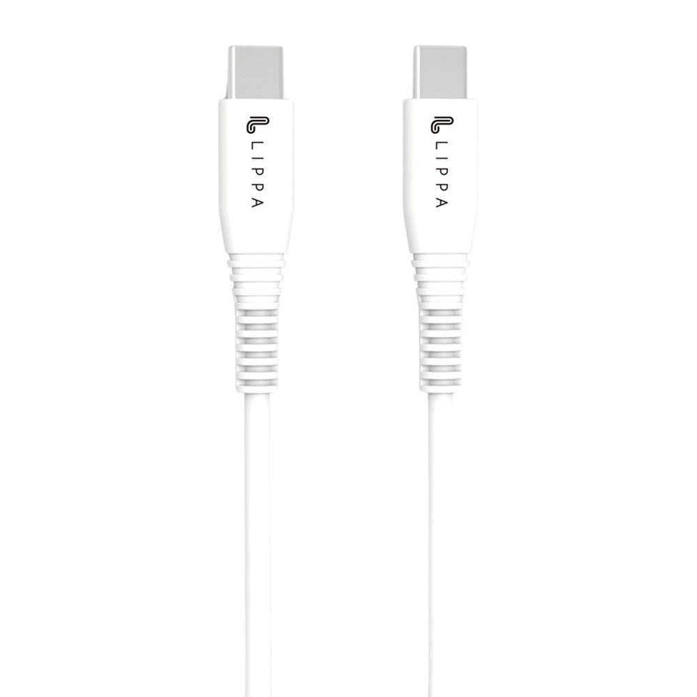 Lippa Kabel USB-C till USB-C 15W - 1m - Vit