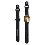 Apple Watch (42/44/SE/45/46/49mm) Lippa Silikon Rem - Svart