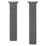 Apple Watch (38/40/SE/41/42mm) Magnetisk Lippa Finewoven-Rem - Grå / Taupe