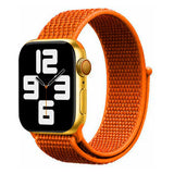 Apple Watch (42/44/SE/45/46/49mm) Lippa Nylonrem - Oransje