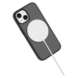 iPhone 15 Lippa Hybrid Plast Skal med 360 Graders Roterande Kickstand - MagSafe Kompatibelt - Matt / Svart