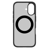 iPhone 16 Lippa Hybrid Plast Skal med 360 Graders Roterande Kickstand - MagSafe Kompatibelt - Matt / Svart