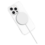 iPhone 16 Pro Lippa Hybrid Plast Skal med 360 Graders Roterande Kickstand - MagSafe Kompatibelt - Genomskinlig / Silver