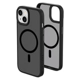 iPhone 15 Lippa Hybrid Plast Skal - MagSafe Kompatibelt - Matt / Svart