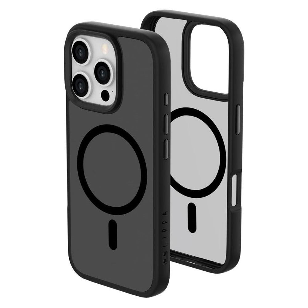 iPhone 16 Pro Lippa Hybrid Plast Skal - MagSafe Kompatibelt - Matt / Svart