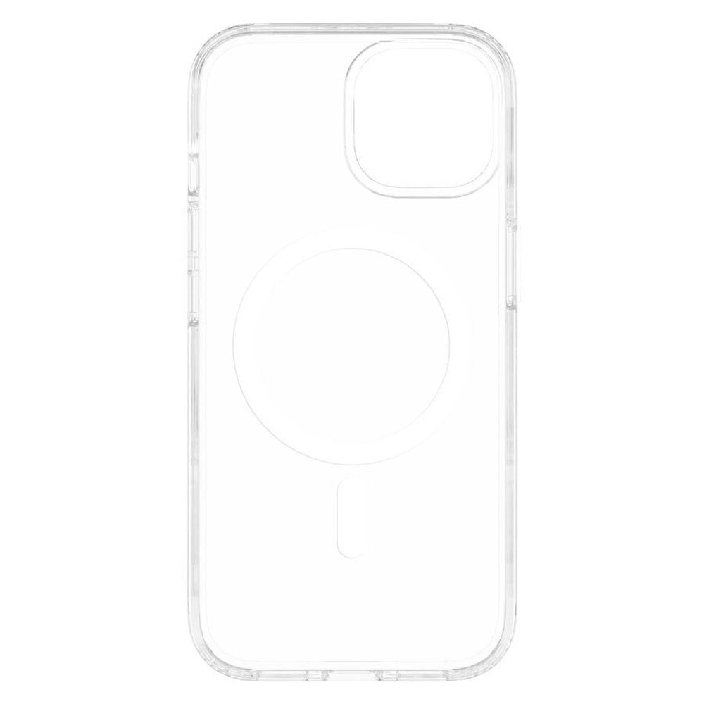 iPhone 15 Lippa Hybrid Plast Skal - MagSafe Kompatibelt - Genomskinlig / Vit