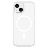 iPhone 15 Lippa Hybrid Plast Skal - MagSafe Kompatibelt - Genomskinlig / Vit