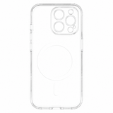 iPhone 15 Pro Lippa Hybrid Plast Skal - MagSafe Kompatibelt - Genomskinlig / Vit