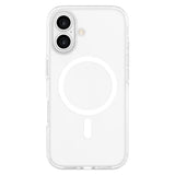 iPhone 16 Lippa Hybrid Plast Skal - MagSafe Kompatibelt - Genomskinlig / Vit