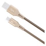 GreyLime 15W Flätade USB-A till USB-C Cable 50 cm. - Beige