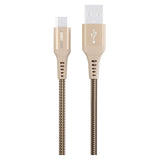 GreyLime 15W Flätade USB-A till USB-C Cable 50 cm. - Beige