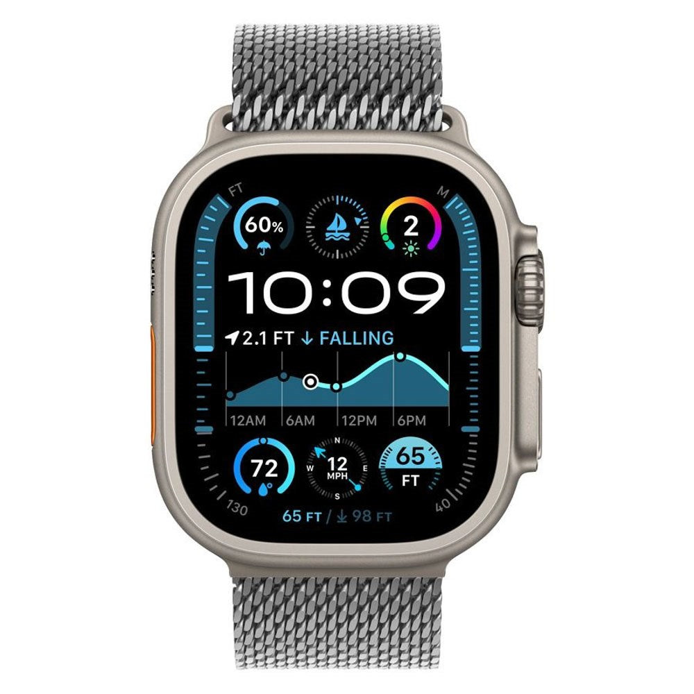 Apple Watch (38/40/SE/41/42mm) Lippa Rostfritt Stålrem med Lås - Silver