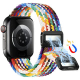Apple Watch (42/44/SE/45/46/49mm) Lippa Nylonrem med Magnetlås - Flerfärgad