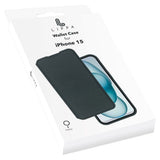 iPhone 15 Lippa 2-i-1 Wallet Fodral - Svart