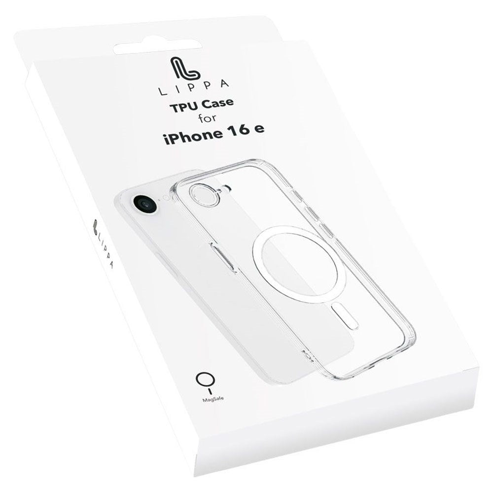 iPhone 17e / 16e Lippa Flexibelt Plast Skal - MagSafe Kompatibel - Genomskinlig
