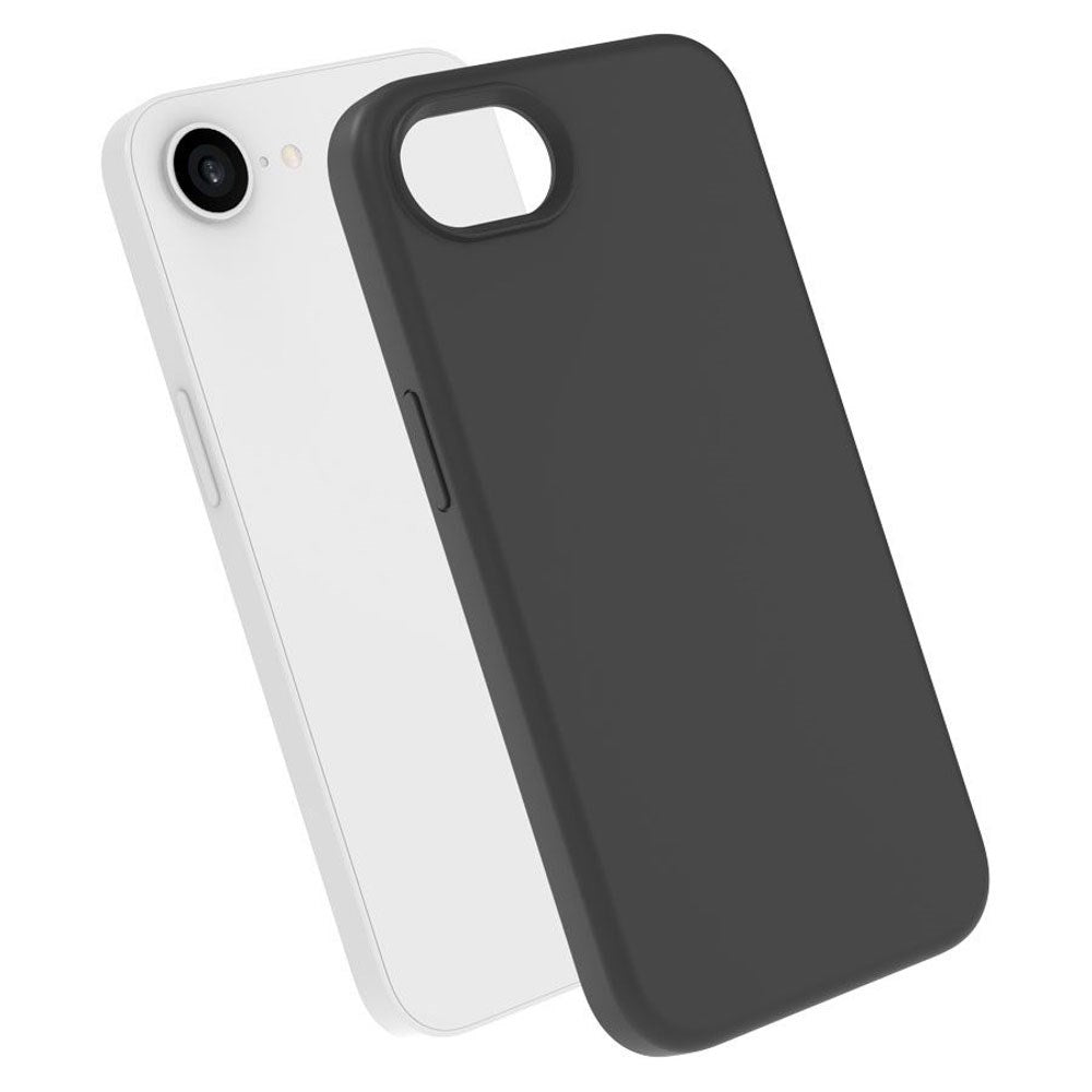 iPhone 17e / 16e Lippa Silikon Skal - MagSafe Kompatibel - Svart