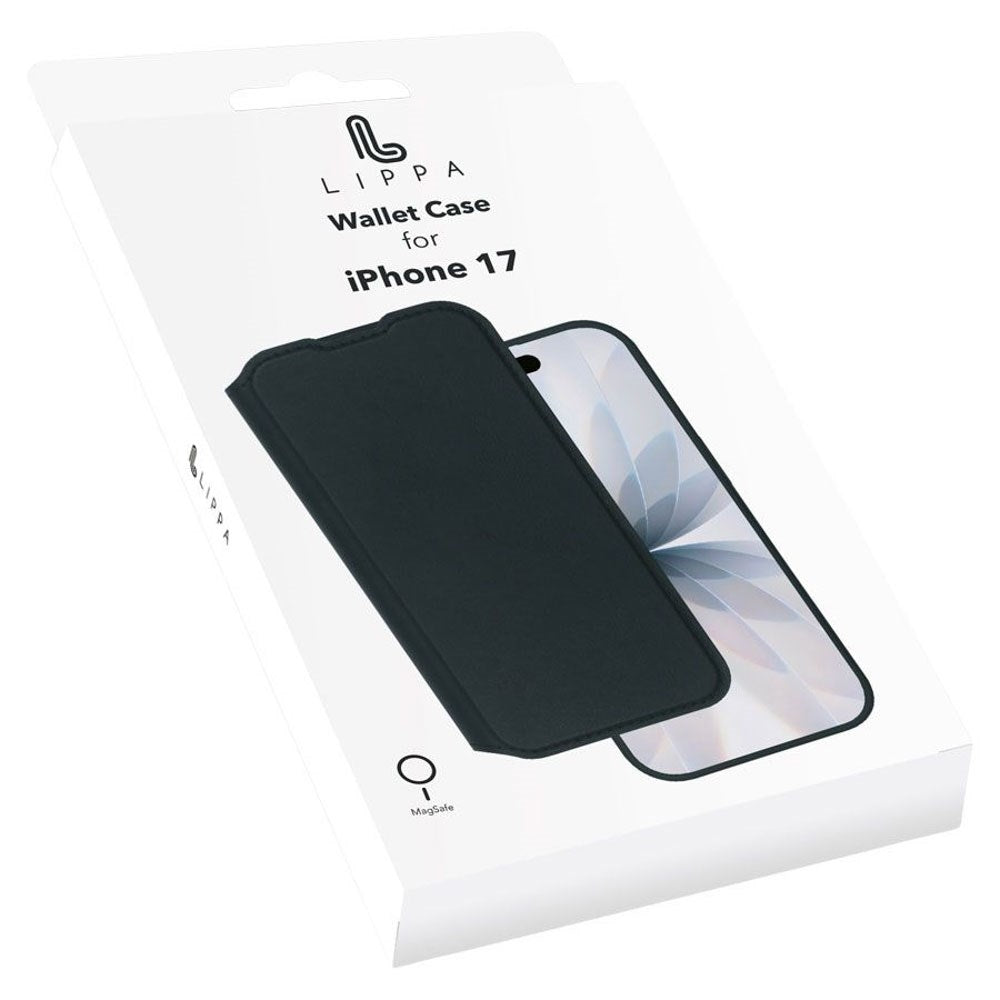 iPhone 17 Lippa 2-i-1 Wallet Fodral - Svart