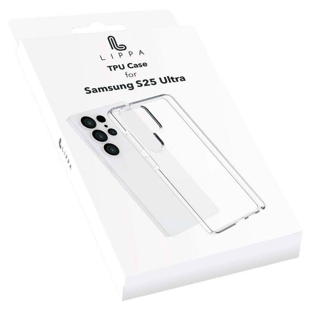 Samsung Galaxy S25 Ultra Lippa Flexibelt Plast Skal - Genomskinlig