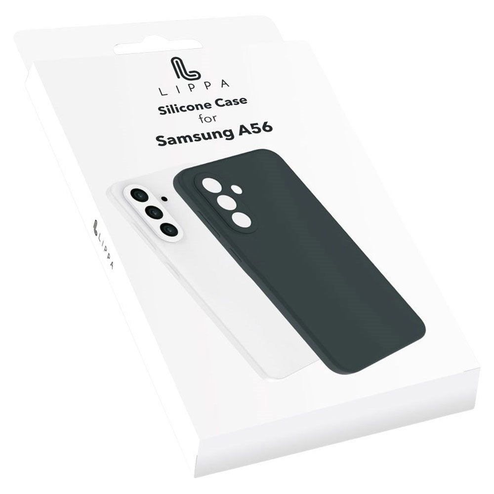 Samsung Galaxy A56 Lippa Silikon Skal - Svart