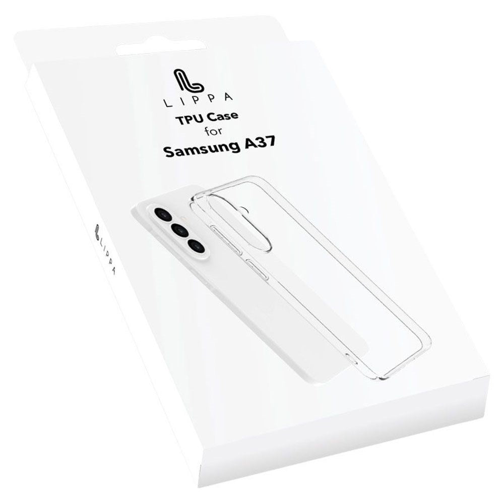 Samsung Galaxy A37 Lippa Flexibelt Plast Skal - Genomskinlig