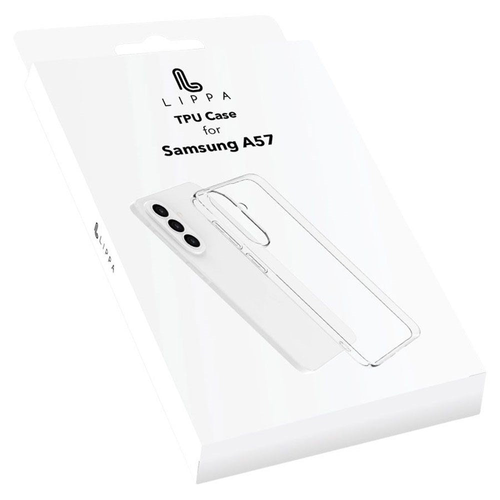 Samsung Galaxy A57 Lippa Flexibelt Plast Skal - Genomskinlig