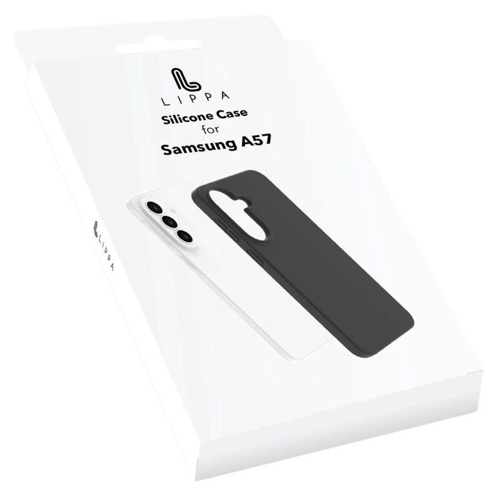 Samsung Galaxy A57 Lippa Silikon Skal - Svart