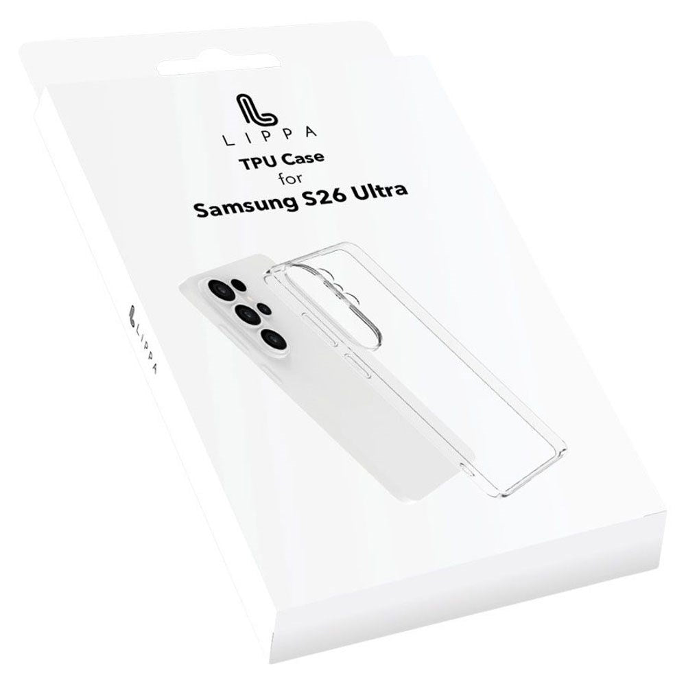 Samsung Galaxy S26 Ultra Lippa Flexibelt Plast Skal - Genomskinlig