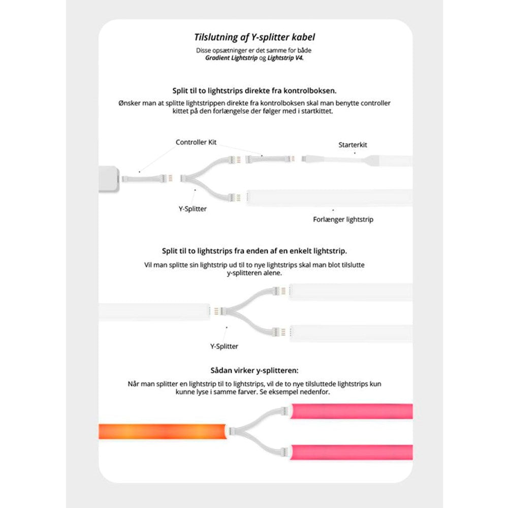 Light Solutions - Philips Hue LightStrip V4 Kabel - 1m - 1 st - Vit