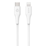 eSTUFF INFINITE MFI 2 m USB-C till Lightning-Kabel - 12W - 100 % Återvunnen Plast - Vit