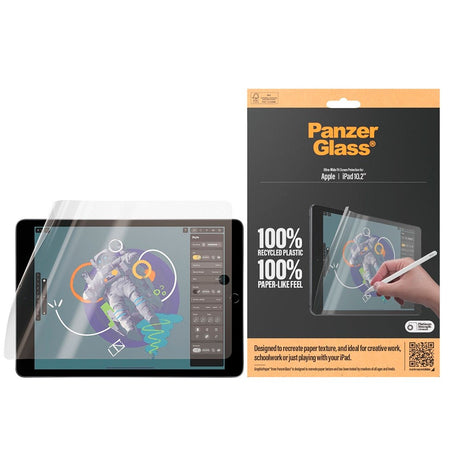 Apple iPad 10.2" (2021/2020/2019) PanzerGlass Graphicpaper Ultra-Wide Fit Skärmskydd - Genomskinlig