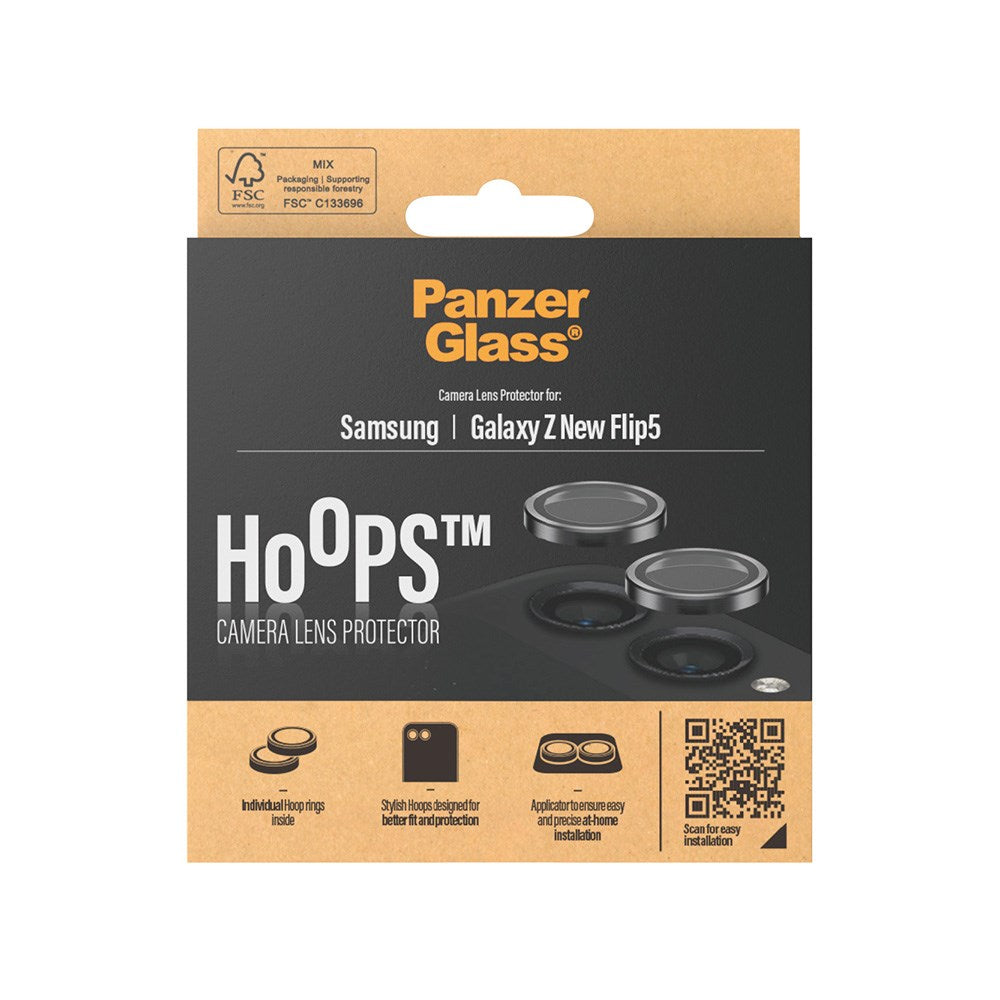 Samsung Galaxy Z Flip5 (5G) PanzerGlass Hoops - Kameraskydd - Genomskinlig