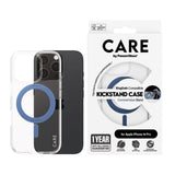 CARE by PanzerGlass iPhone 16 Pro Feature Kickstand Skal - MagSafe Kompatibel - Transparent / Coronet Blue