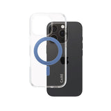 CARE by PanzerGlass iPhone 16 Pro Feature Kickstand Skal - MagSafe Kompatibel - Transparent / Coronet Blue