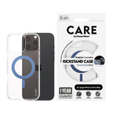 CARE by PanzerGlass iPhone 16 Pro Max Feature Kickstand Skal - MagSafe Kompatibel - Transparent / Coronet Blue