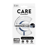 CARE by PanzerGlass iPhone 16 Pro Max Feature Kickstand Skal - MagSafe Kompatibel - Transparent / Coronet Blue