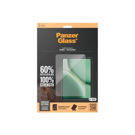 PanzerGlass OnePlus Pad/Pad 2 Ultra-Wide Fit Skärmskyddsglas - Genomskinlig