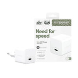 empower by PanzerGlass Turbo 30W Väggladdare m. 1x USB-C – Silver White