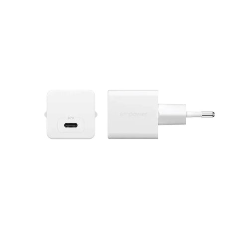 empower by PanzerGlass Turbo 30W Väggladdare m. 1x USB-C – Silver White