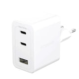 empower by PanzerGlass Turbo 70W Väggladdare m. 1x USB-A & 2x USB-C - Silver White