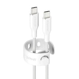 empower by PanzerGlass Racing 60W USB-C till USB-C Kabel – 1.2m – Silver White