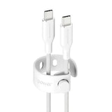 empower by PanzerGlass Racing 240W USB-C till USB-C Kabel – 2m – Silver White